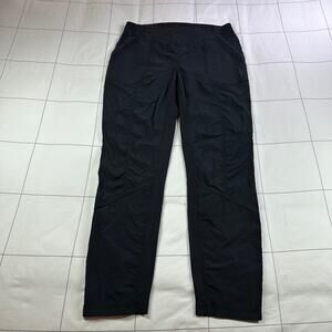 Indygena Pants Womens Medium Black Nylon Ripstop Pull On Hiking Gorpcore Camping